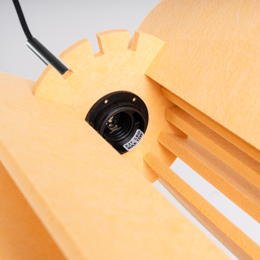 MULA Cable Pendant Lamp, 1× E27 (15 W), 230 V, Ø 27 cm — Yellow