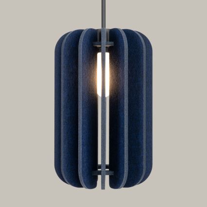 Pendant lamp on cord MULA 1xE27/15W/230V, Ø 27 cm, blue
