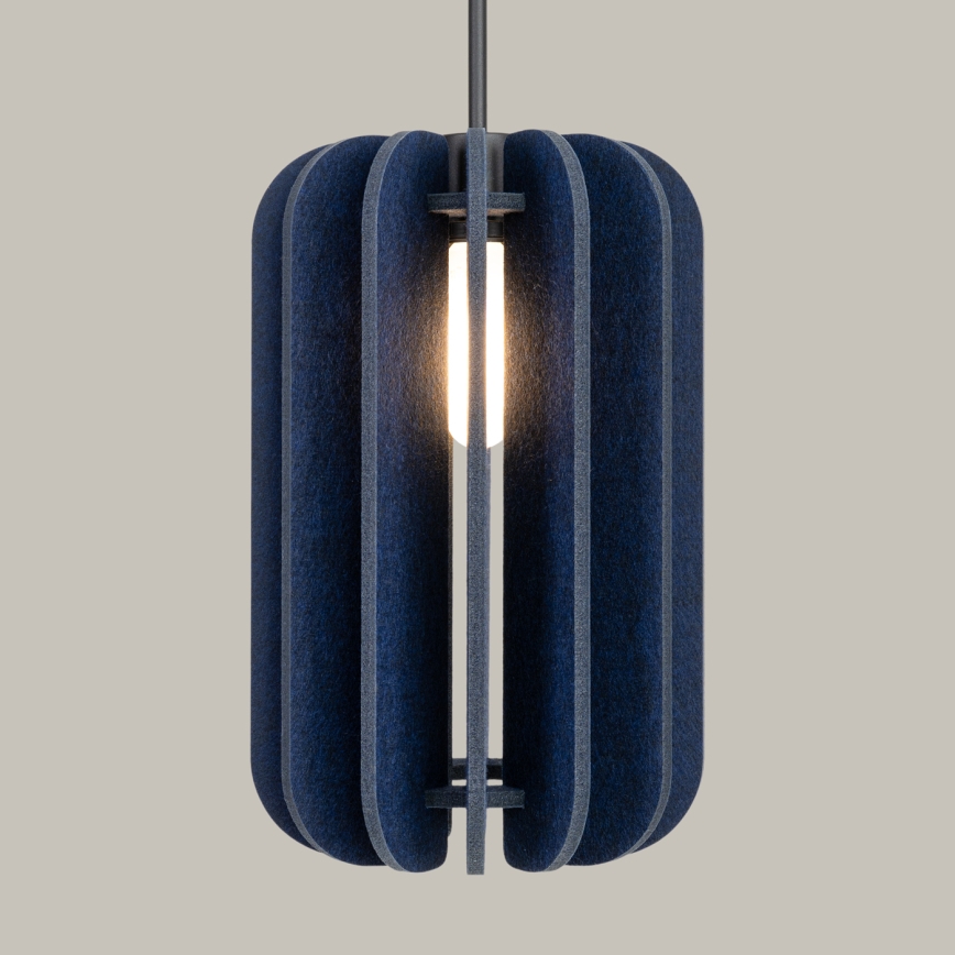 Pendant lamp on cord MULA 1xE27/15W/230V, Ø 27 cm, blue
