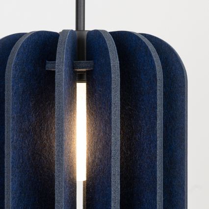 Pendant lamp on cord MULA 1xE27/15W/230V, Ø 27 cm, blue