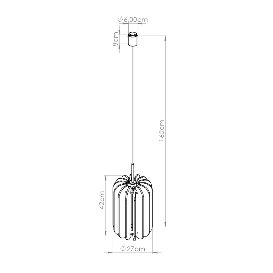 Pendant lamp on cord MULA 1xE27/15W/230V, Ø 27 cm, blue