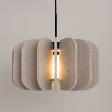 MULA cable-hung pendant light 1xE27/15W/230V, Ø 45 cm, cream