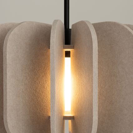 MULA cable-hung pendant light 1xE27/15W/230V, Ø 45 cm, cream