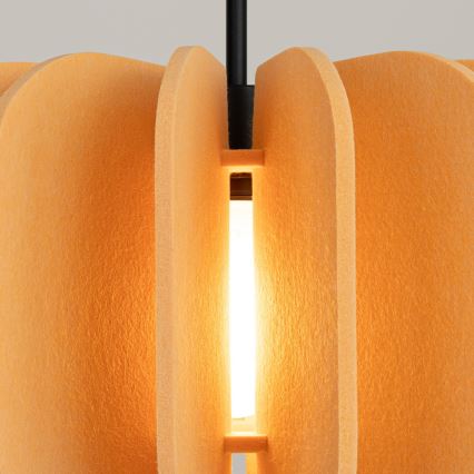 Pendant light on cord MULA 1xE27/15W/230V, diameter 45 cm, yellow