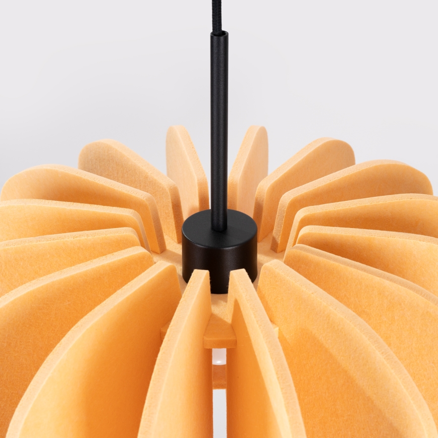 Pendant light on cord MULA 1xE27/15W/230V, diameter 45 cm, yellow