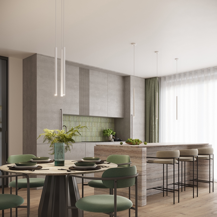 Cable pendant light ARCHE 2xG9/8W/230V white