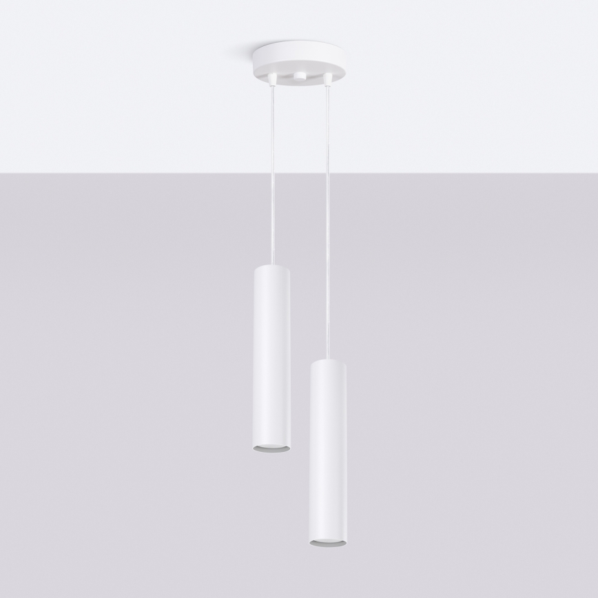 LAGOS Cable Pendant Light, 2x GU10/10W/230V, White