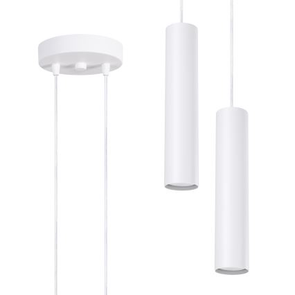 LAGOS Cable Pendant Light, 2x GU10/10W/230V, White