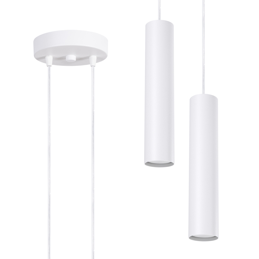 LAGOS Cable Pendant Light, 2x GU10/10W/230V, White
