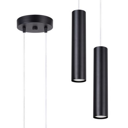 Cable pendant LAGOS 2xGU10/10W/230V black