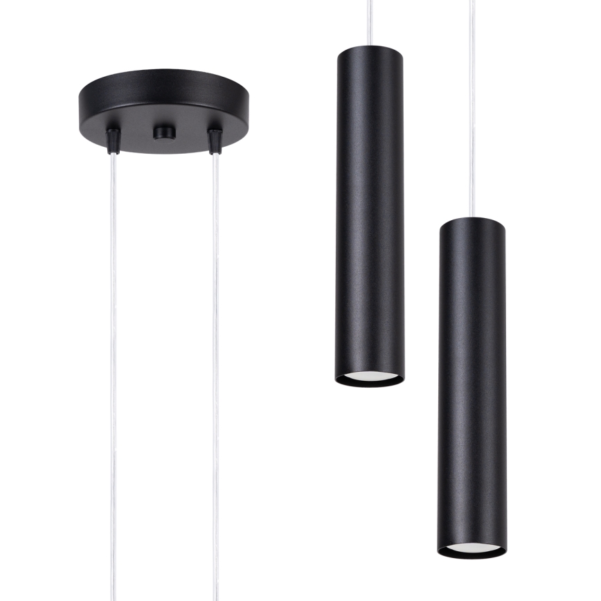 Cable pendant LAGOS 2xGU10/10W/230V black