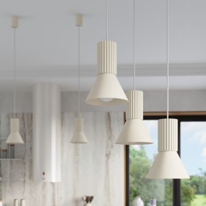 ESTRIA Cable Pendant Light, 1x E14/10W/230V, Ø 14 cm, Cream