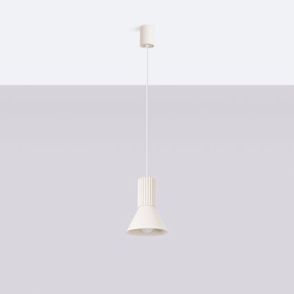 ESTRIA Cable Pendant Light, 1x E14/10W/230V, Ø 14 cm, Cream