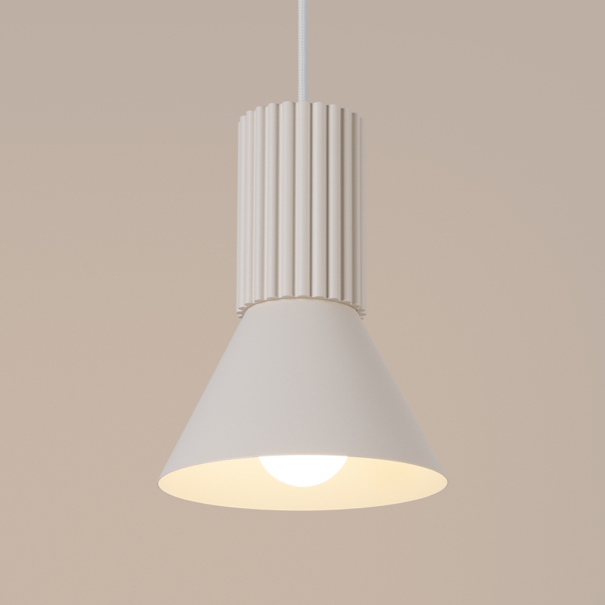ESTRIA Cable Pendant Light, 1x E14/10W/230V, Ø 14 cm, Cream