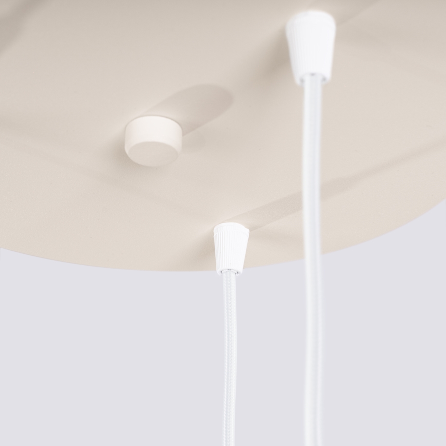 Cord pendant lamp ESTRIA 3xE14/10W/230V Ø 30 cm cream