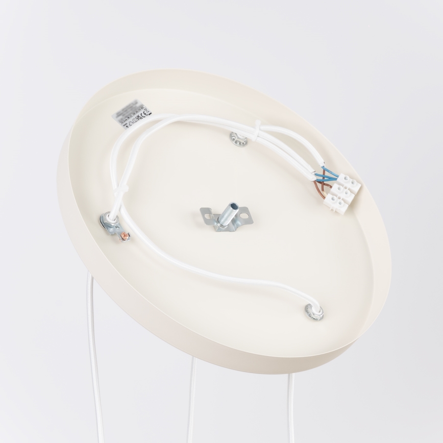 Cord pendant lamp ESTRIA 3xE14/10W/230V Ø 30 cm cream