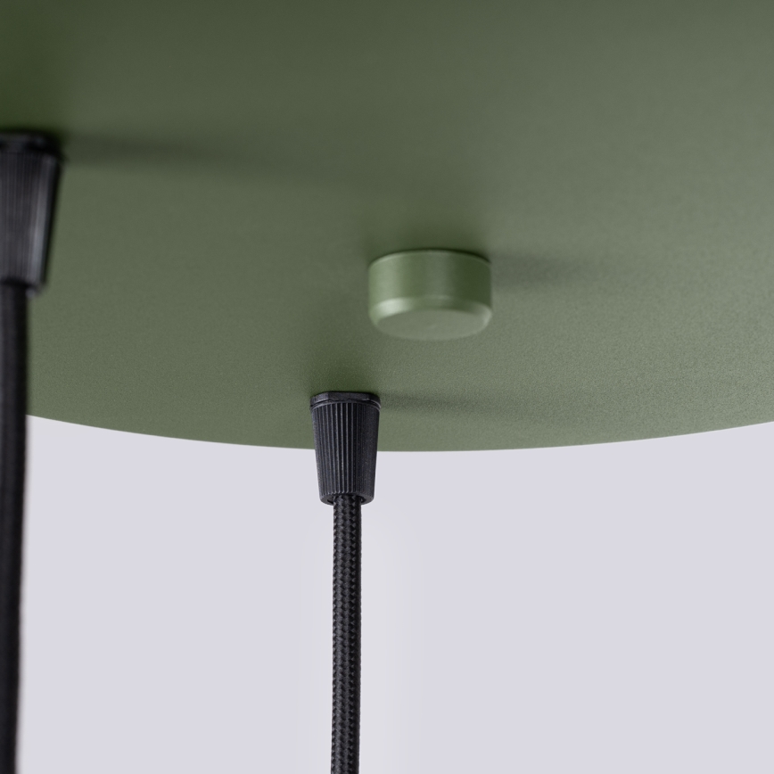 ESTRIA cord pendant lamp 3×E14/10W/230V, Ø30 cm, green