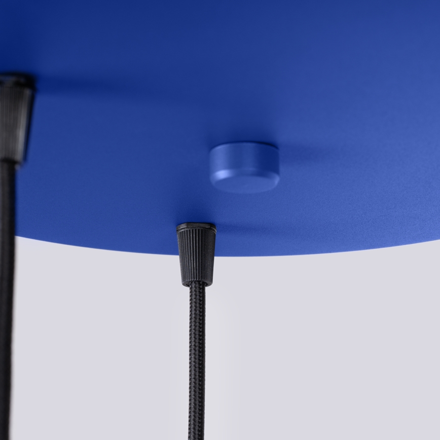 ESTRIA cord pendant, 3xE14/10W/230V, Ø 30 cm, blue