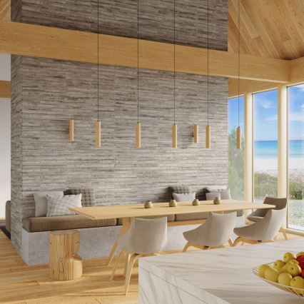 Wall light LINO 2xGU10/10W/230V beech