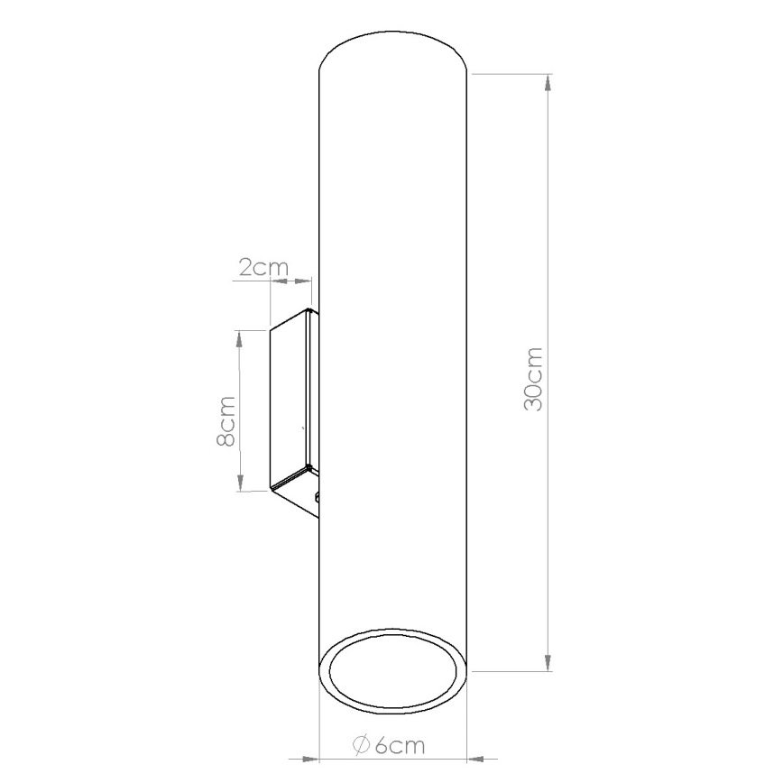 Wall light LINO 2xGU10/10W/230V beech