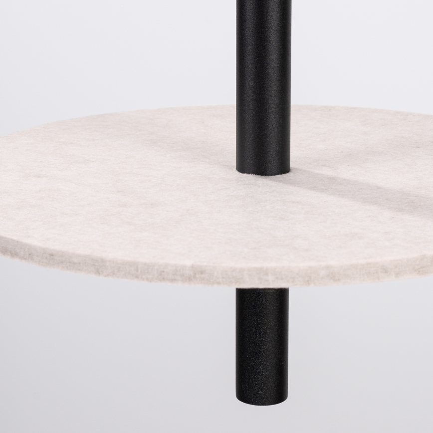 FELTRO cable-hung pendant 1xG9/8W/230V black/cream