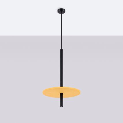 FELTRO Cable-Hung Pendant Light 1xG9/8W/230V Black/Yellow