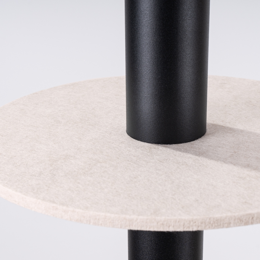 Cable-hung pendant light PELTA 1xGU10/10W/230V black/cream