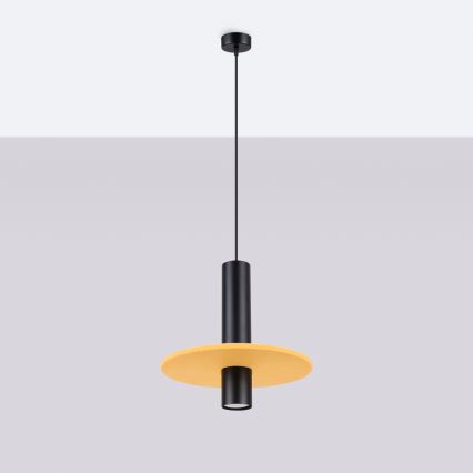 PELTA Cable Pendant Light, 1x GU10/10W/230V — Black/Yellow