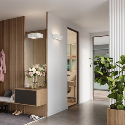 RIGATA Wall Light 1x E27/15W/230V, Ceramic/White