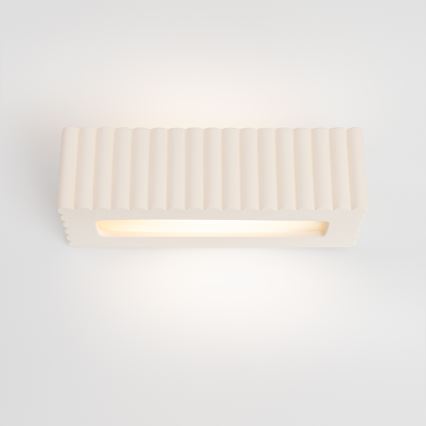 RIGATA Wall Light 1x E27/15W/230V, Ceramic/White