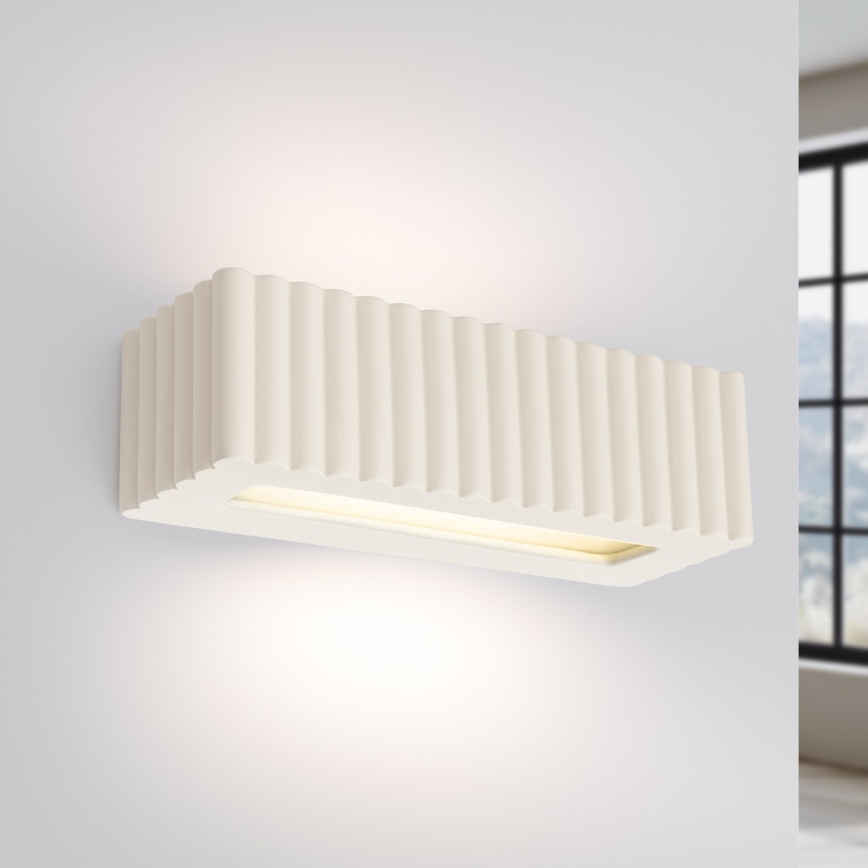 RIGATA Wall Lamp 1xE27/15W/230V Ceramic/Cream
