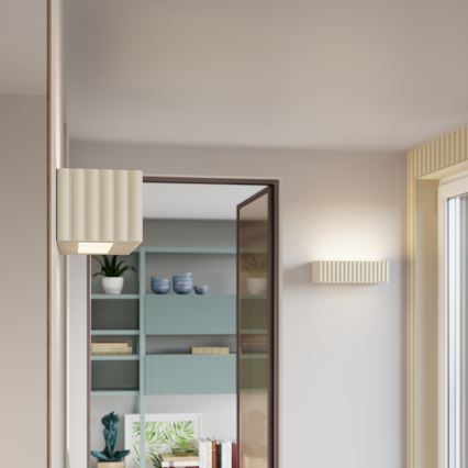 RIGATA Wall Lamp 1xE27/15W/230V Ceramic/Cream