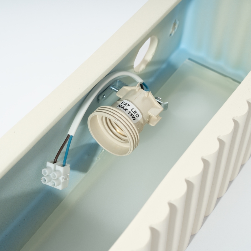 RIGATA Wall Lamp 1xE27/15W/230V Ceramic/Cream