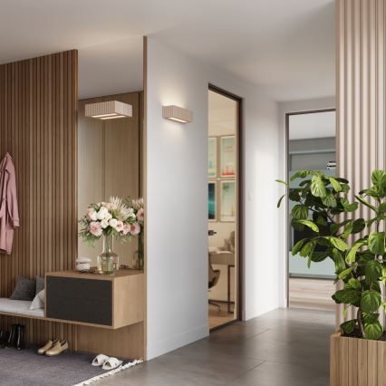 RIGATA wall light 1xE27/15W/230V ceramic/taupe