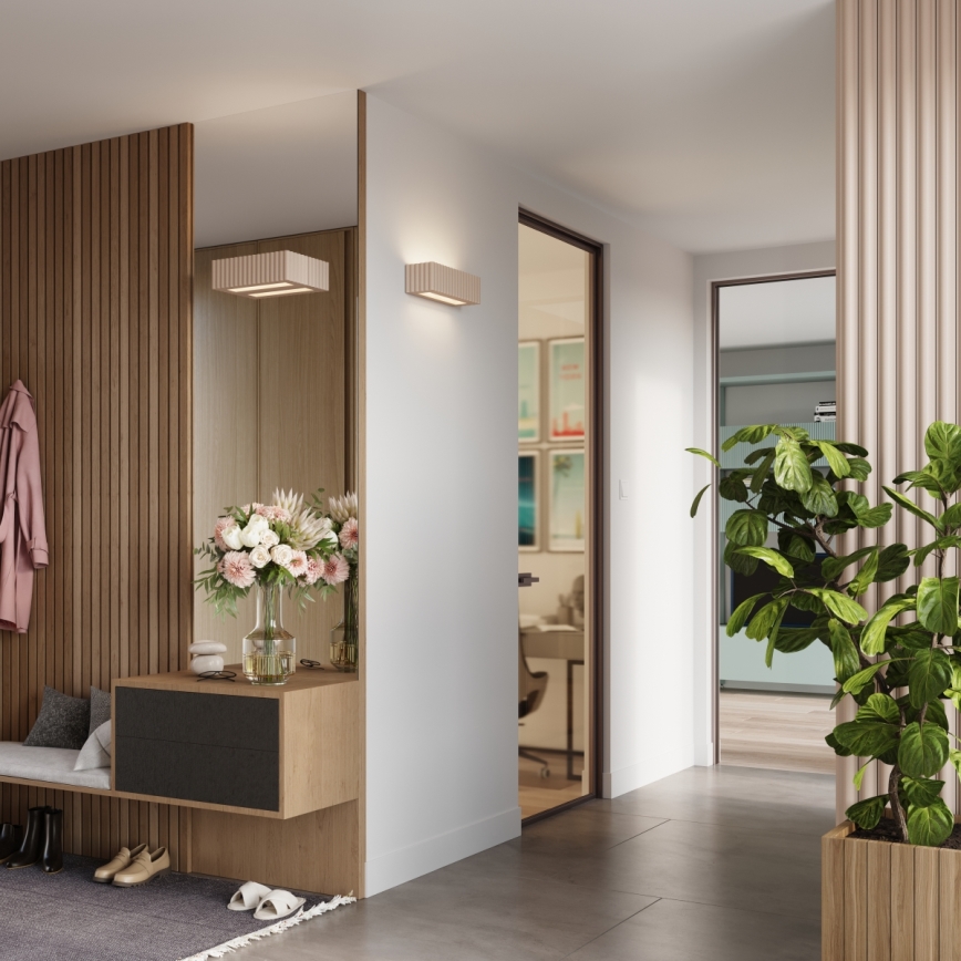 RIGATA wall light 1xE27/15W/230V ceramic/taupe