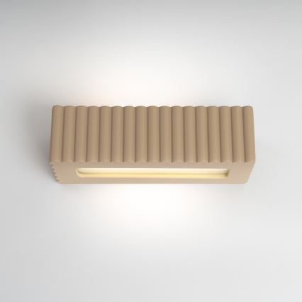 RIGATA wall light 1xE27/15W/230V ceramic/taupe