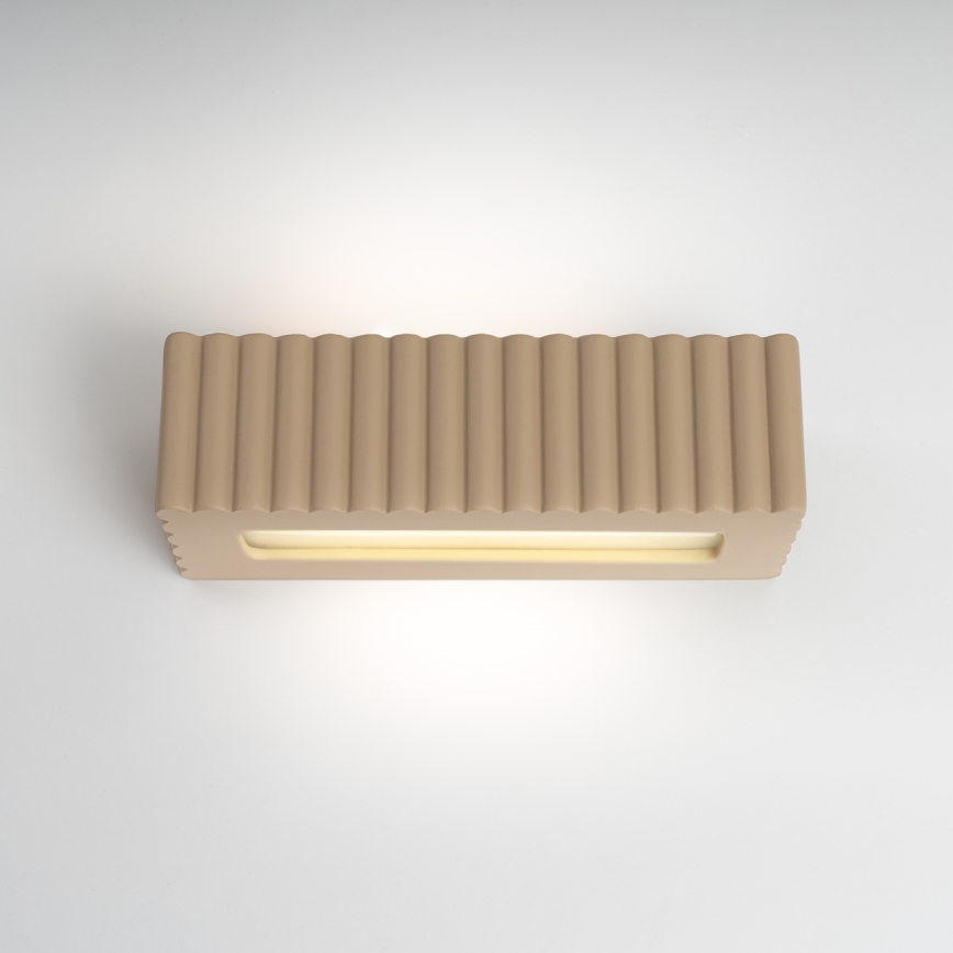 RIGATA wall light 1xE27/15W/230V ceramic/taupe