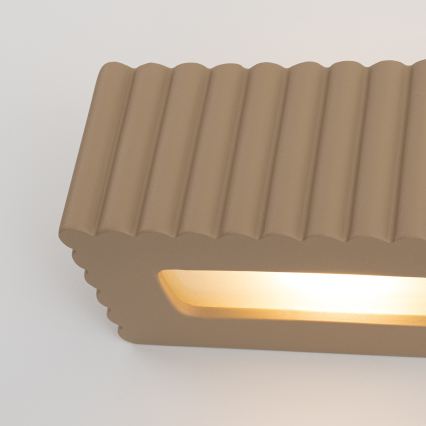 RIGATA wall light 1xE27/15W/230V ceramic/taupe