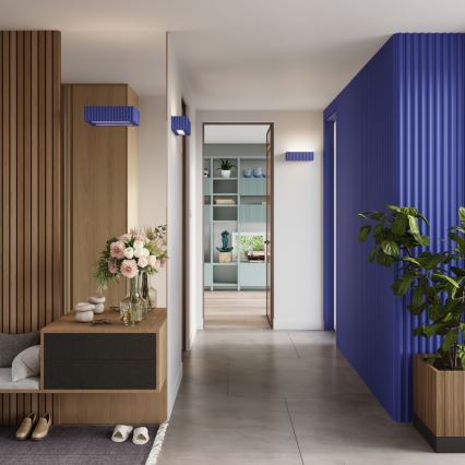 RIGATA Wall Light 1xE27/15W/230V Ceramic/Blue