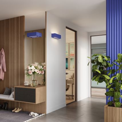 RIGATA Wall Light 1xE27/15W/230V Ceramic/Blue