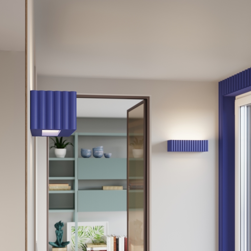 RIGATA Wall Light 1xE27/15W/230V Ceramic/Blue