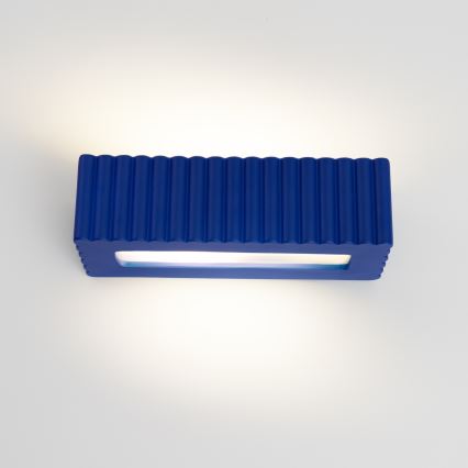 RIGATA Wall Light 1xE27/15W/230V Ceramic/Blue