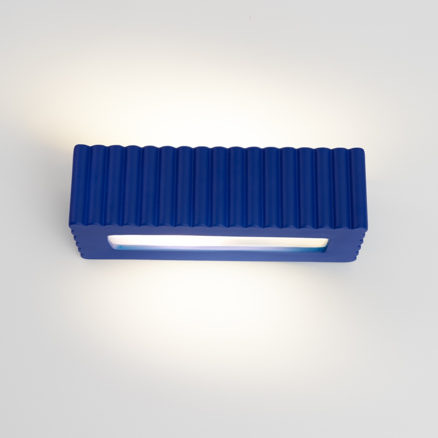 RIGATA Wall Light 1xE27/15W/230V Ceramic/Blue