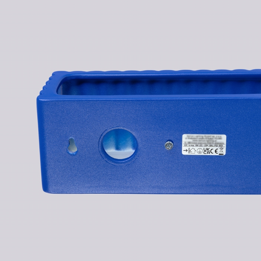 RIGATA Wall Light 1xE27/15W/230V Ceramic/Blue