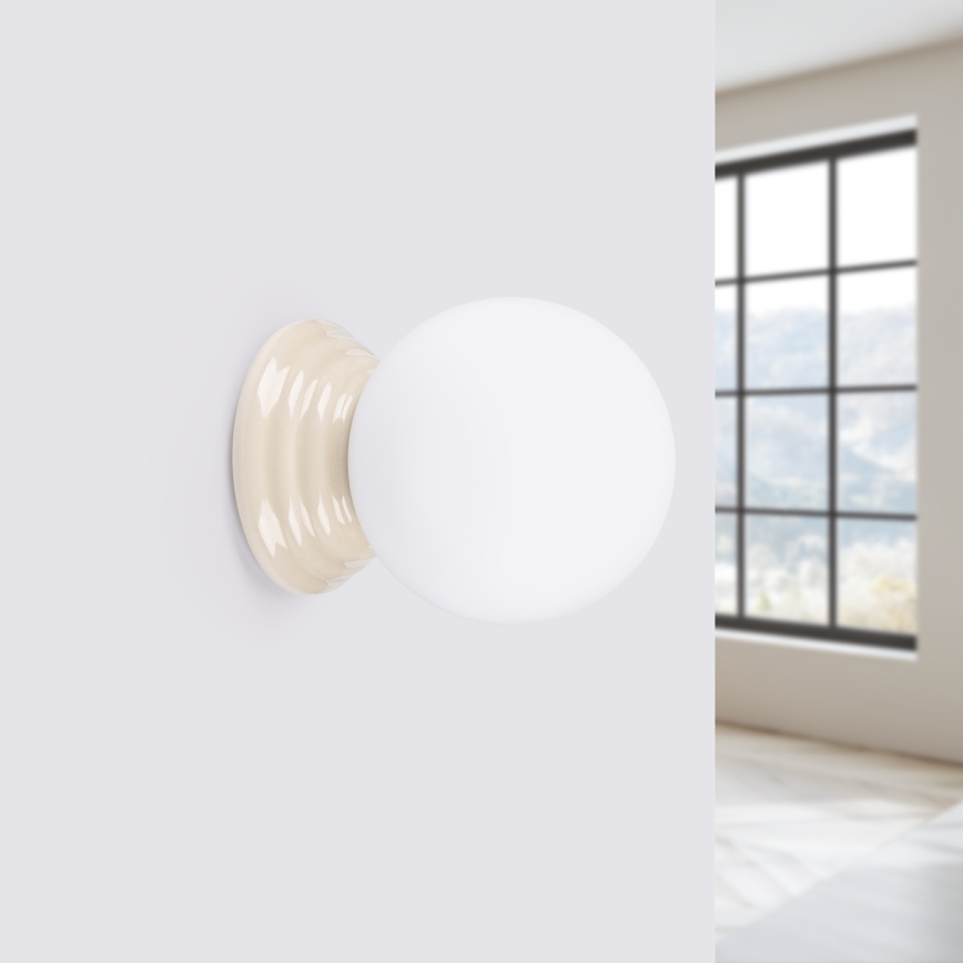 Bathroom wall light ZORI 1xG9/8W/230V IP44 beige
