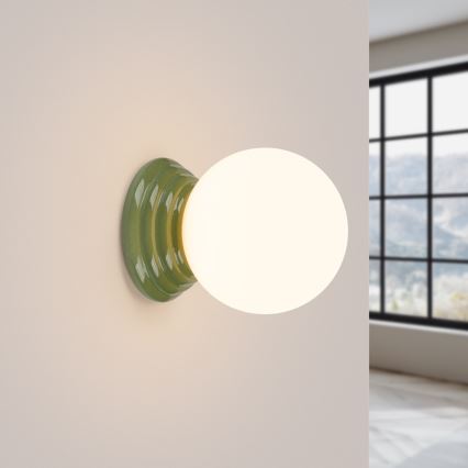 Bathroom wall light ZORI 1xG9/8W/230V IP44 green