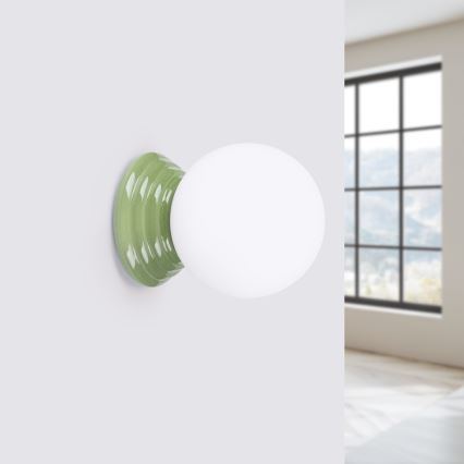 Bathroom wall light ZORI 1xG9/8W/230V IP44 green