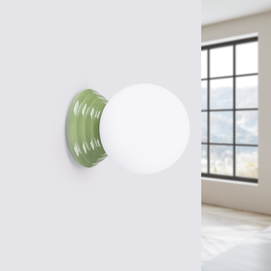 Bathroom wall light ZORI 1xG9/8W/230V IP44 green