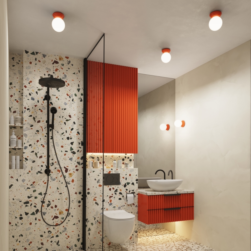 ZORI Bathroom Wall Light 1xG9/8W/230V IP44, Pink