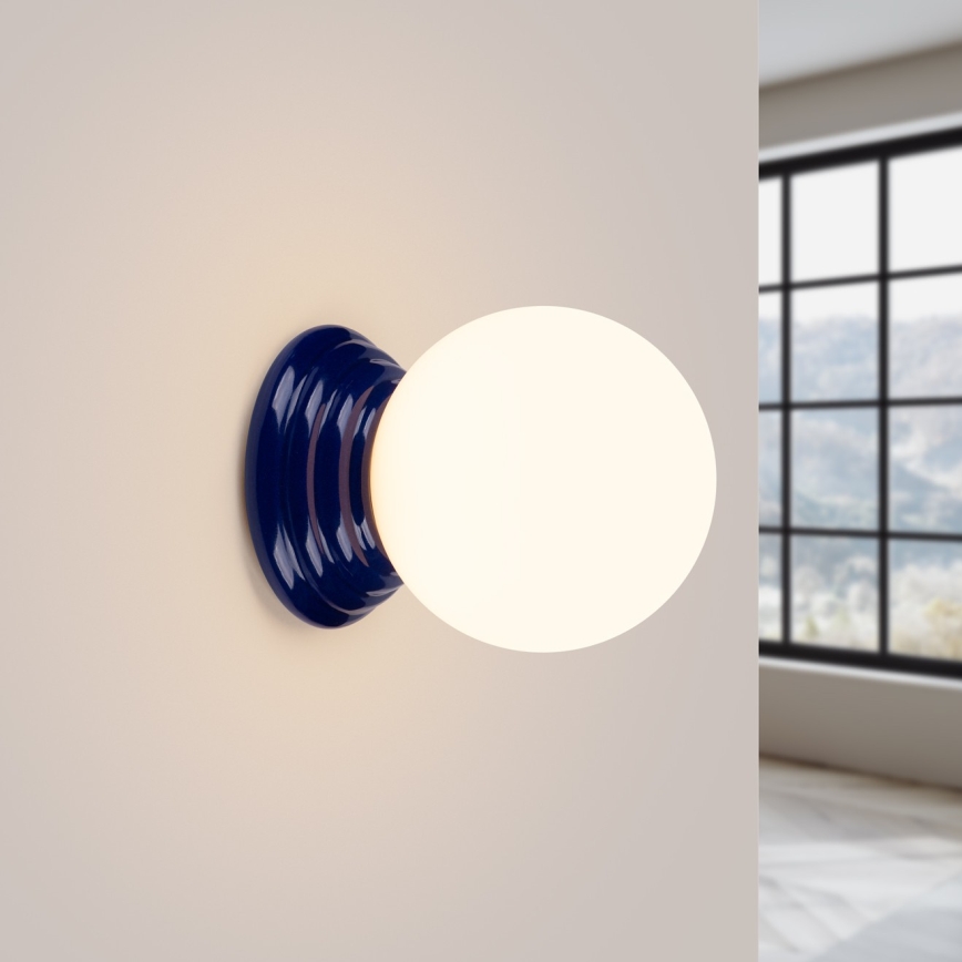 Bathroom wall light ZORI 1xG9/8W/230V IP44 blue